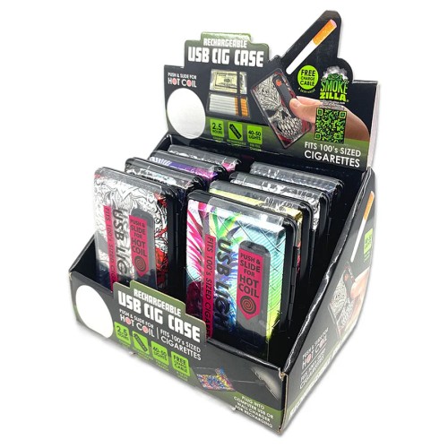 Smokezilla USB Cig Case QL1Display #040307