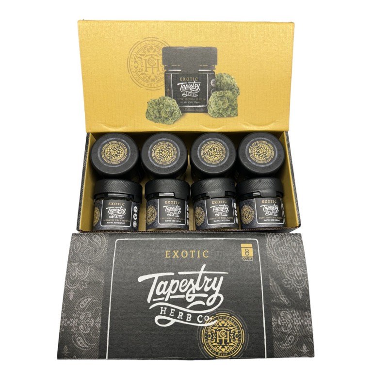 TAPESTRY HERB CO. THCA FLOWER 1LB BOX SUPER BOOF HYBRID