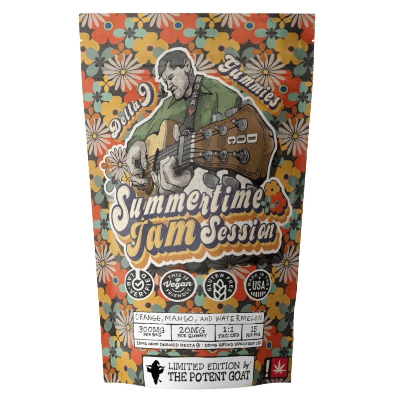 THE POTENT GOAT GUMMIES DELTA 9 & FULL SPEC SUMMERTIME JAM SESSION