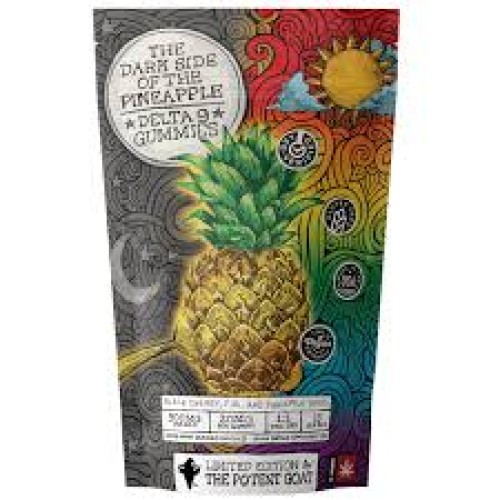 THE POTENT GOAT GUMMIES DELTA 9 & FULL SPEC THE DARK SIDE OF THE PINEAPPLE