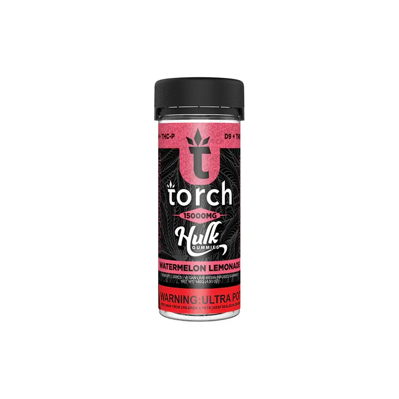 TORCH HULK D9+THCP LIVE RESIN VEGAN GUMMIES - WATERMELON LEMONADE