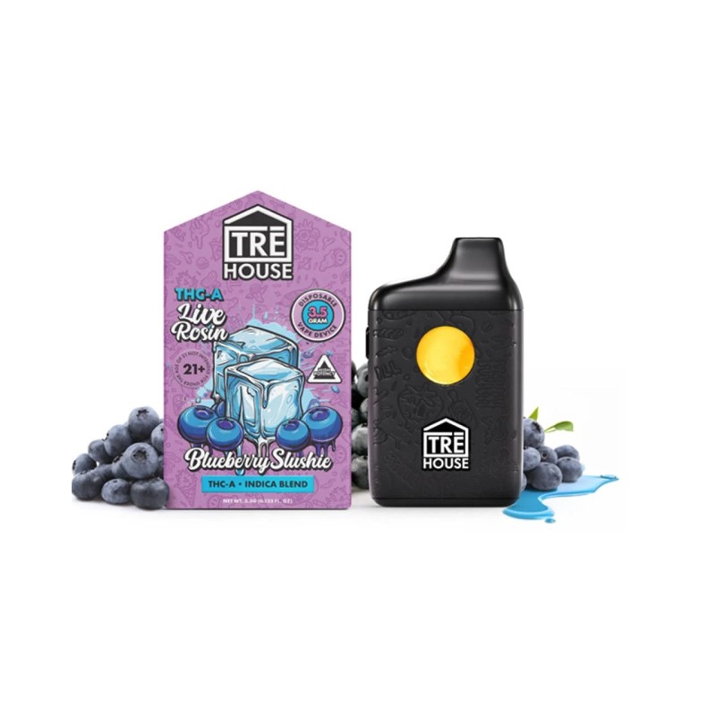 TRE HOUSE 3.5G 6CT LIQUID DIAMONDS INDICA BLEND- BLUEBERRY SLUSHIE