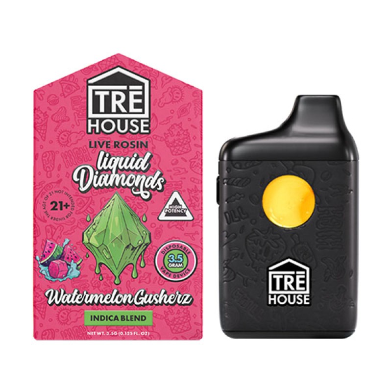 TRE HOUSE 3.5G 6CT LIQUID DIAMONDS INDICA BLEND- WATERMELON GUSHERS