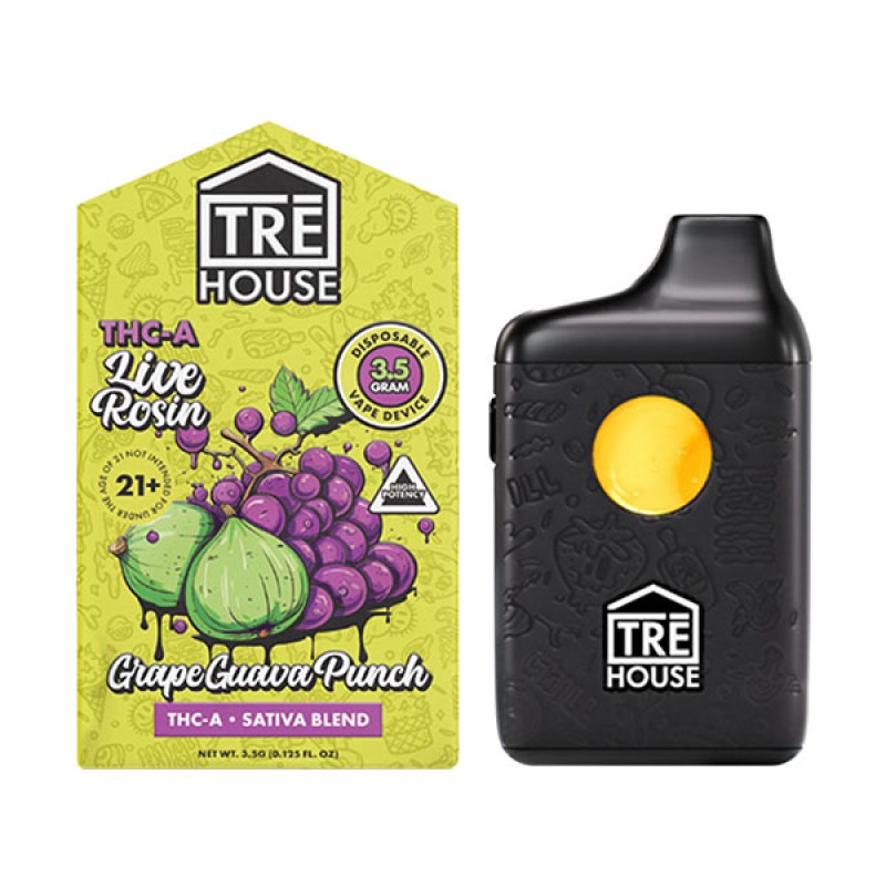 TRE HOUSE 3.5G 6CT THCA SATIVA BLEND- GRAPE GUAVA PUNCH