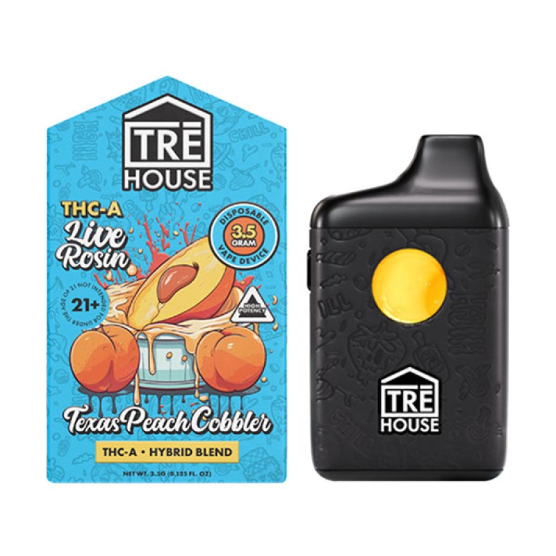 TRE HOUSE 3.5G 6CT THCA HYBRID BLEND- TEXAS PEACH COBBLER