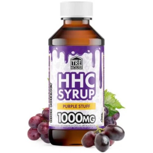 TREHOUSE CANNABIS SYRUP HHC HIGH POTENCY 1000MG- PURPLE STUFF