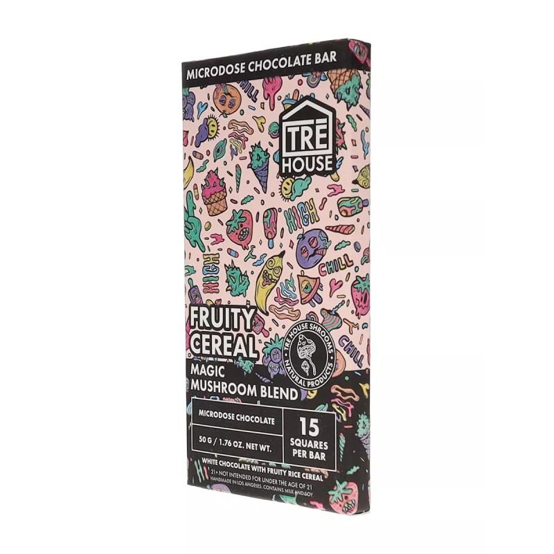 TREHOUSE MAGIC MUSHROOM CHOCOLATE BAR 12X10 120PC- FRUITY CEREAL
