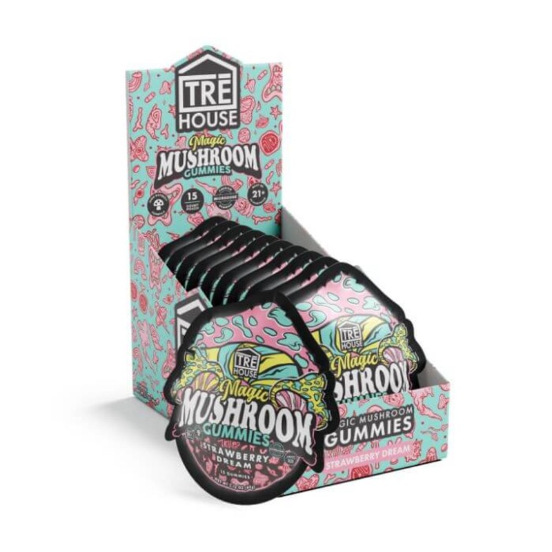 TREHOUSE MAGIC MUSHROOM GUMMIES 10PC - STRAWBERRY DREAM