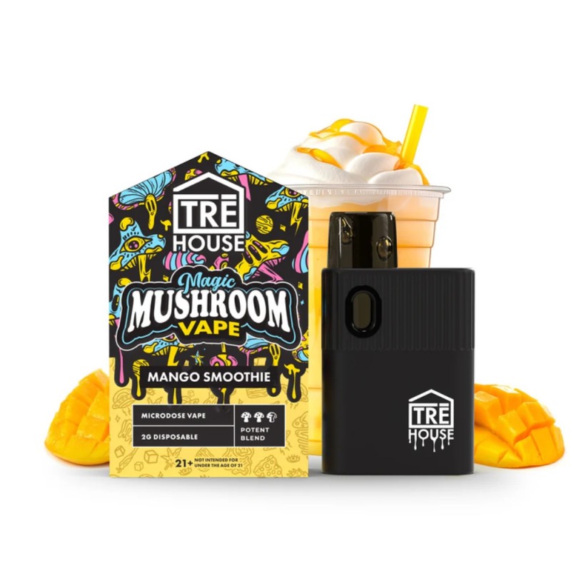TREHOUSE MAGIC MUSHROOM VAPE 2G 6PC- MANGO SMOOTHIE