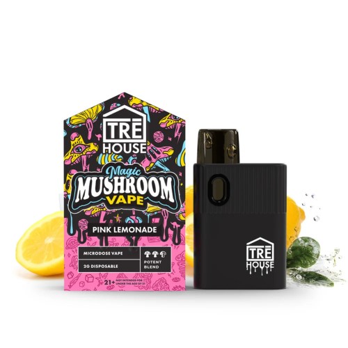 TREHOUSE MAGIC MUSHROOM VAPE 2G 6PC- PINK LEMONADE
