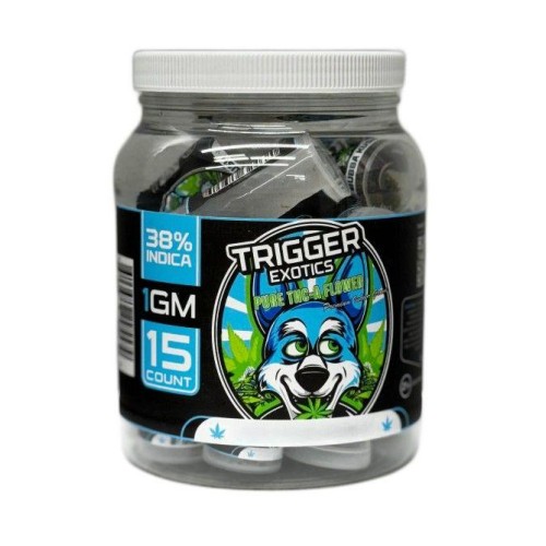 TRIGGER EXOTICS PURE THCA 2G FLOWER JAR- AFGHAN KUSH (I)