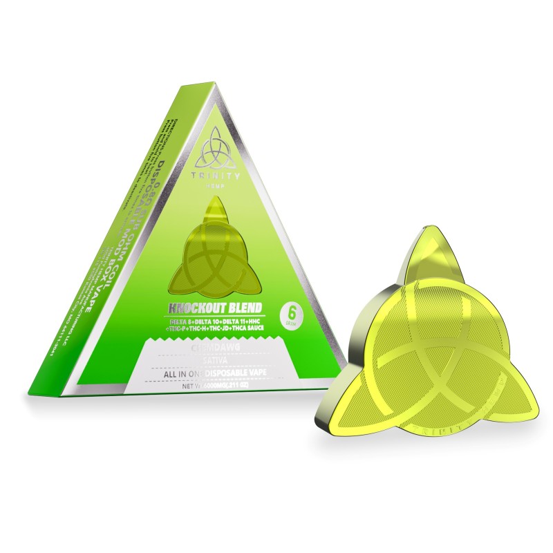 TRINITY HEMP ALL IN ONE KNOCKOUT BLEND.8 SUB OHM COIL- CHEMDAWG (S)