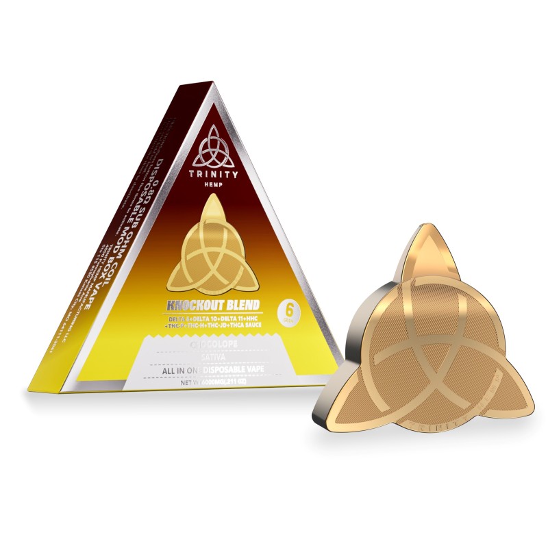 TRINITY HEMP ALL IN ONE KNOCKOUT BLEND.8 SUB OHM COIL- CHOCOLOPE (S)