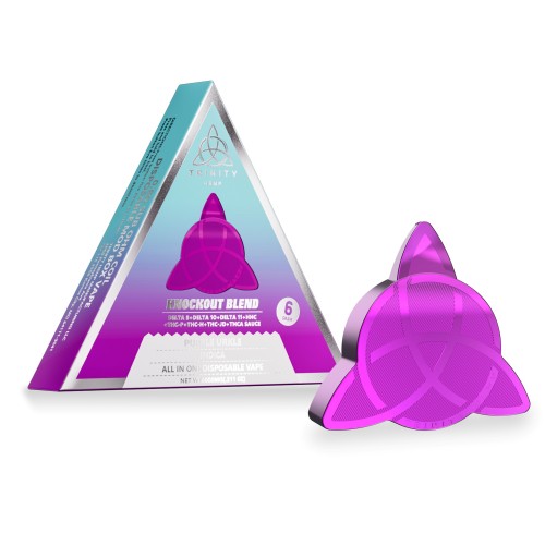 TRINITY HEMP ALL IN ONE KNOCKOUT BLEND.8 SUB OHM COIL- PURPLE URKLE (I)