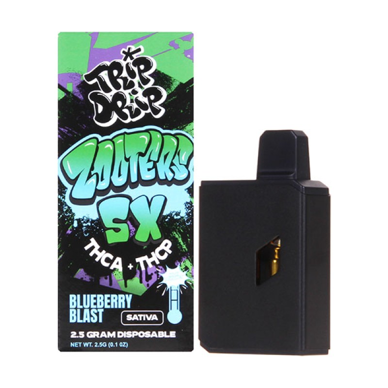 TRIP DRIP ZOOTERS 5X 2.5G THCA+THCP DISPO- BLUEBERRY BLAST (S)