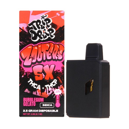 TRIP DRIP ZOOTERS 5X 2.5G THCA+THCP DISPO- BUBBLEGUM GELATO (I)