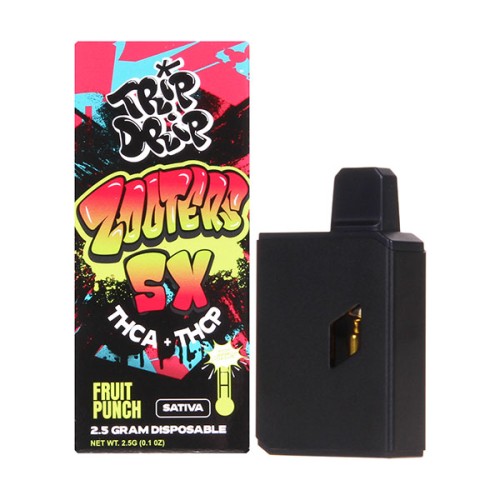 TRIP DRIP ZOOTERS 5X 2.5G THCA+THCP DISPO- FRUIT PUNCH (S)