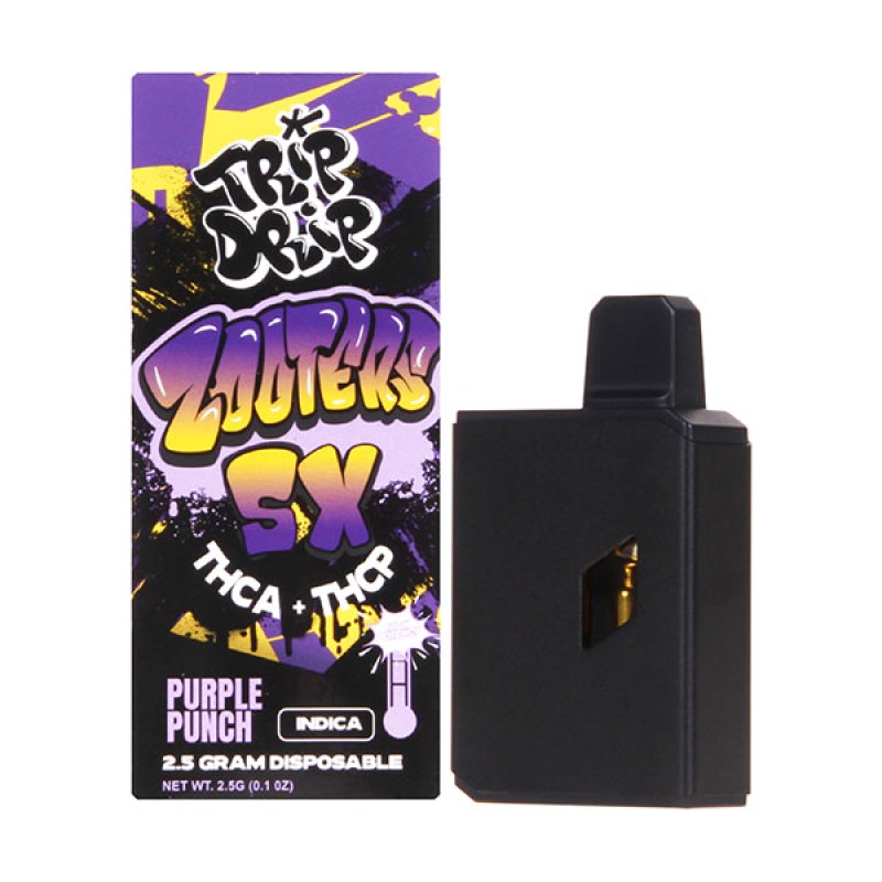 TRIP DRIP ZOOTERS 5X 2.5G THCA+THCP DISPO- PURPLE PUNCH (I)