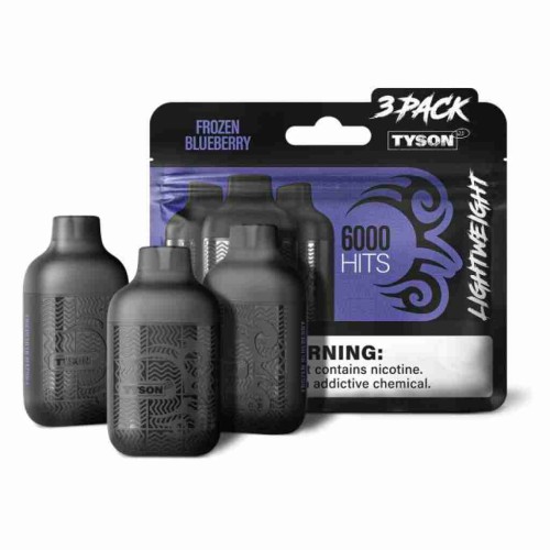 TYSON 2.0 LIGHTWEIGHT 3PACK 6000 HITS- FROZEN BLUEBERRY
