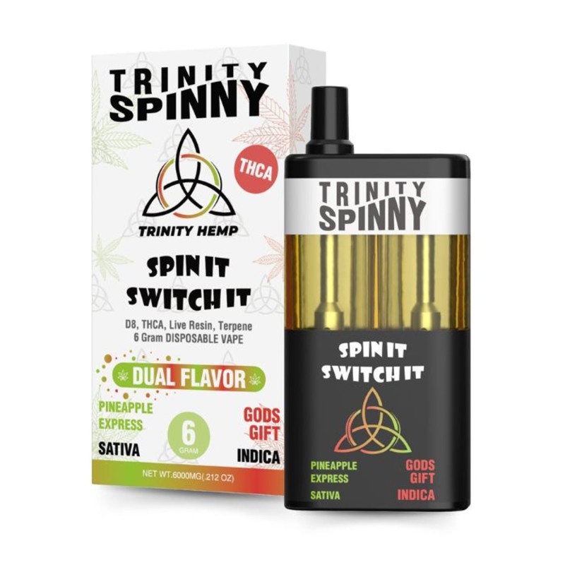 Trinity Spinny 6G THC-A Disposable - Pineapple Express + Gods Gift