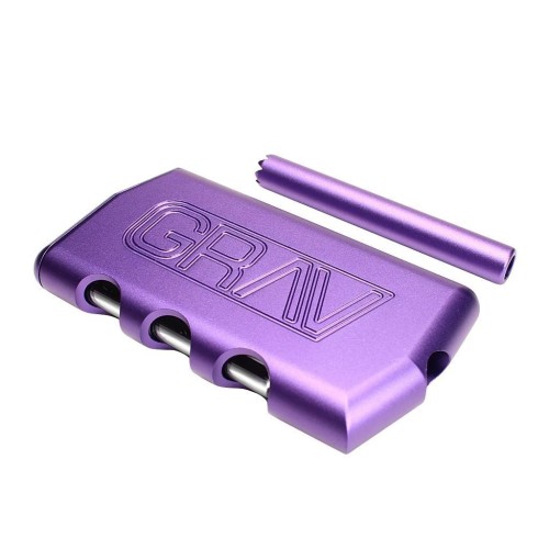 UBER 3.75" CNC ALUMINUM DUGOUT W/ BAT & TRAVEL CASE - PURPLE