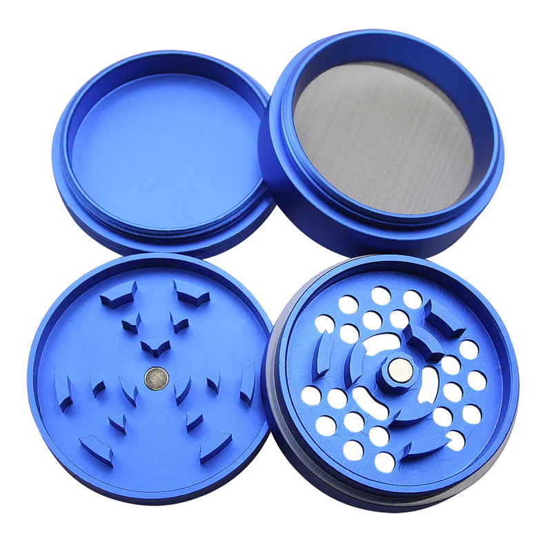 UBER 3.0 GRINDER 2" 4PC CNC W/SCREEN- BLUE