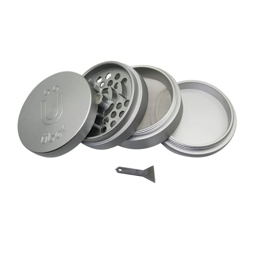 UBER 4.0 GRINDER 4PC 2.5" 63MM CNC W/WINDOW- GREY