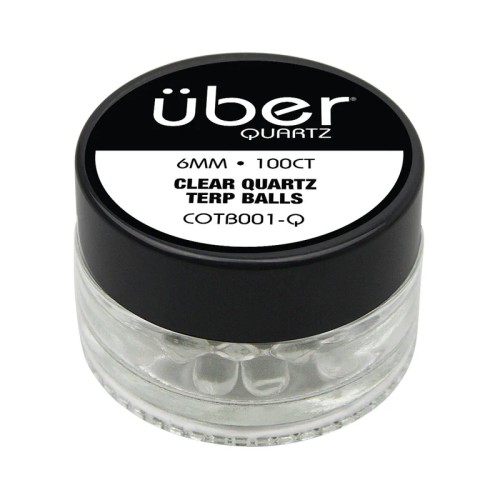 UBER BANGER QUARTZ TERP BALLS 6MM 100CT - CLEAR