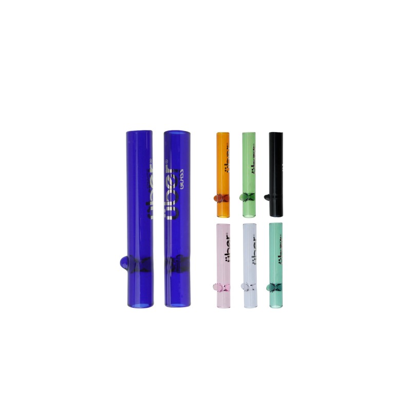 UBER GLASS 3" CHILLUM TASTER - ASSORTED COLORS