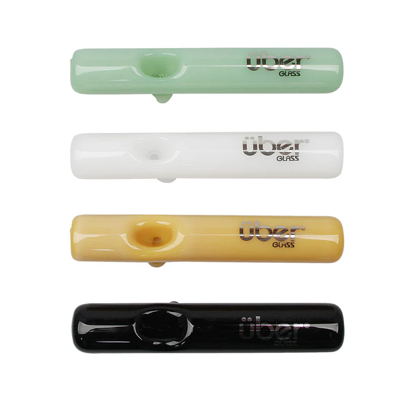 UBER GLASS 4" STEAMROLLER W/ STAND - ASSORTED COLORS