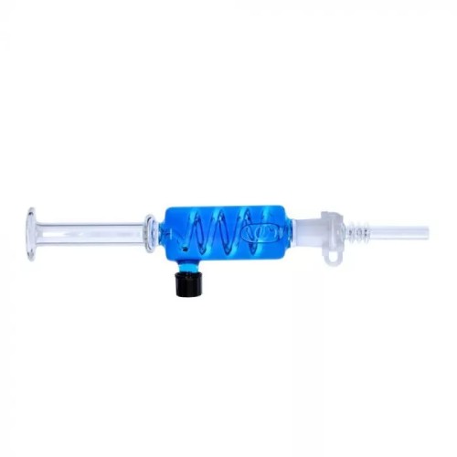 UBER GLASS 6" FREEZEABLE NECTAR COLLECTOR STRAW- BLUE