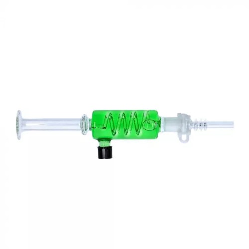 UBER GLASS 6" FREEZEABLE NECTAR COLLECTOR STRAW- GREEN