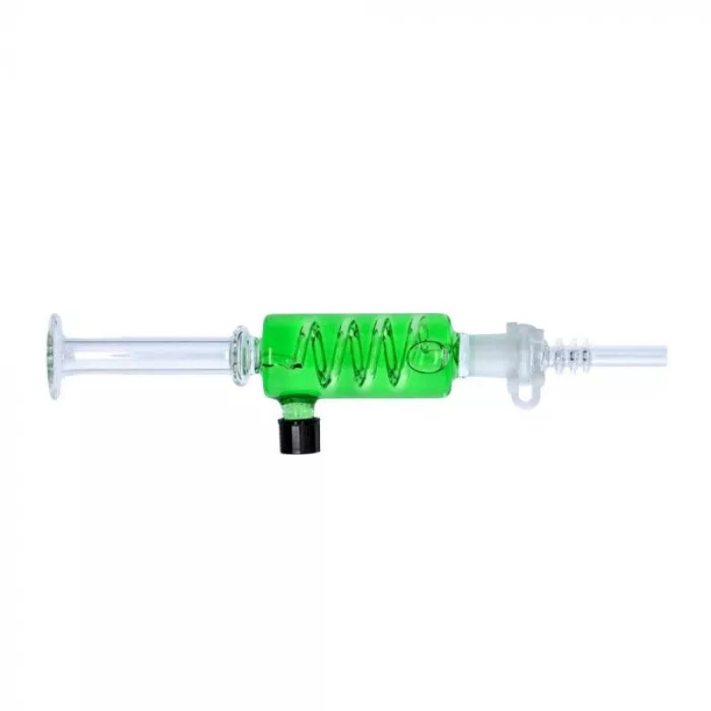 UBER GLASS 6" FREEZEABLE NECTAR COLLECTOR STRAW- GREEN