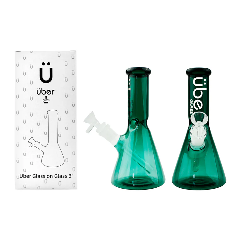UBER GOG 8" (38X4MM) WATERPIPE- TURQUOISE