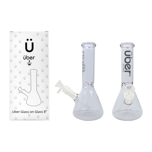 UBER GOG 8" BEAKER WATERPIPE- PURPLE