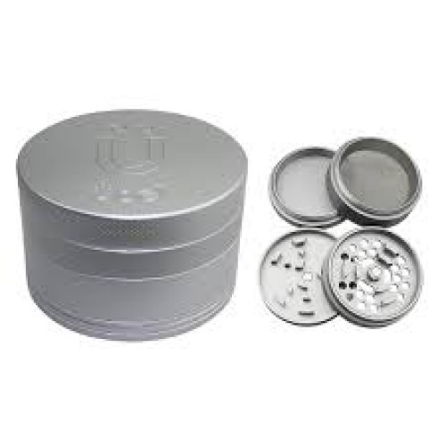 UBER GRINDER 2PC CNC 50MM 2"- SILVER