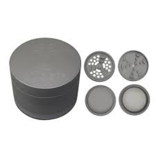 UBER GRINDER ALUMINUM 3PC 2.5" 63MM- BLACK/SILVER