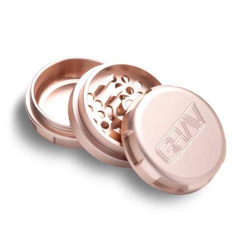 UBER GRINDER ALUMINUM 3PC 2.5" 63MM- ROSE GOLD