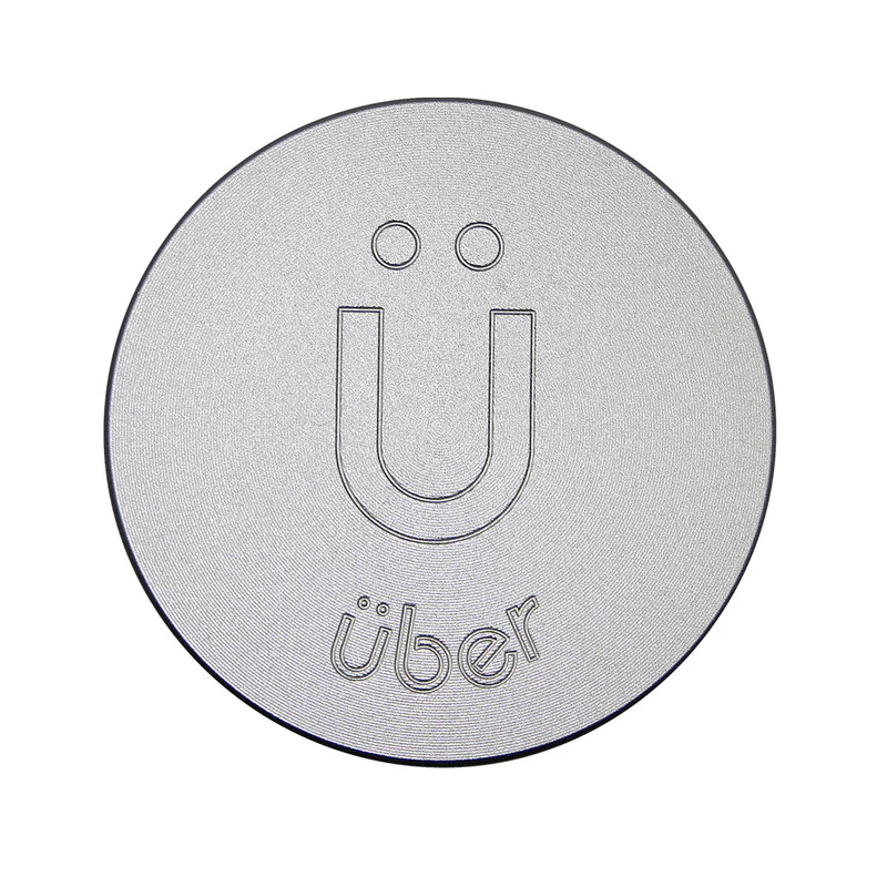 UBER GRINDER ALUMINUM 3PC 2.5" 63MM- SILVER