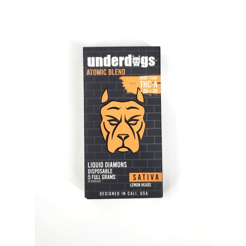 UNDERDOGS ATOMIC BLEND LIQUID DIAMONDS 5G- LEMON HEADS (S)