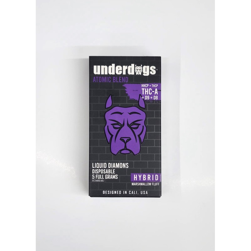 UNDERDOGS ATOMIC BLEND LIQUID DIAMONDS 5G- MARSHMALLOW FLUFF (H)