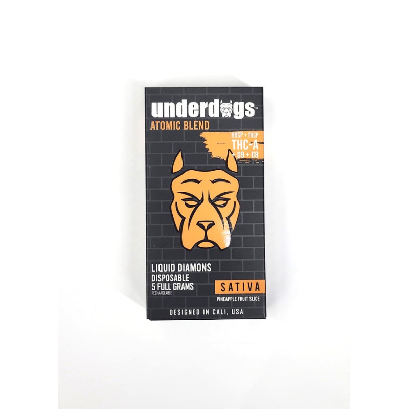 UNDERDOGS ATOMIC BLEND LIQUID DIAMONDS 5G- PINEAPPLE FRUIT SLICE (S)