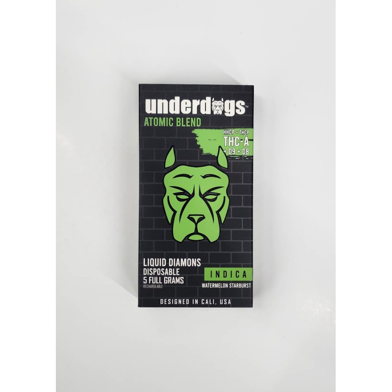 UNDERDOGS ATOMIC BLEND LIQUID DIAMONDS 5G- WATERMELON STARBURST (I)