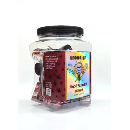 UNDERDOGS THCA EXOTIC INDOOR FLOWER 1/2LB (8OZ) BAG/JAR- ASSORTED STRAINS