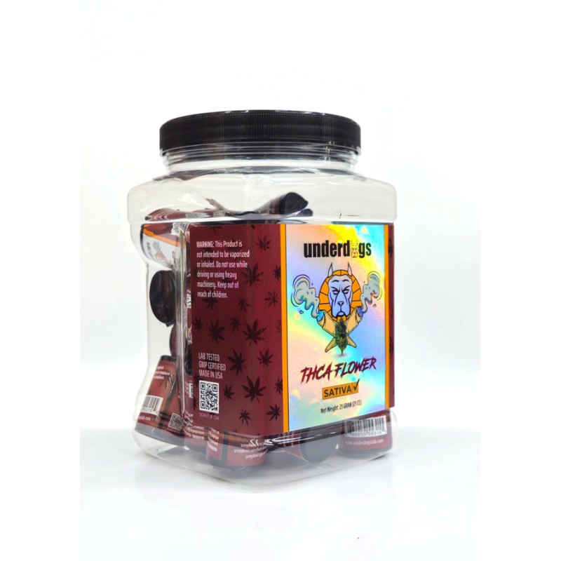 UNDERDOGS THCA EXOTIC INDOOR FLOWER 1/2LB (8OZ) BAG/JAR- ASSORTED STRAINS