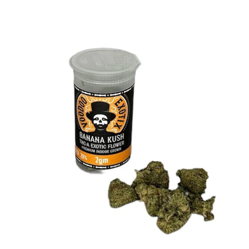 VOODOO EXOTIC FLOWER 2G 15 IN JARS BANANA KUSH