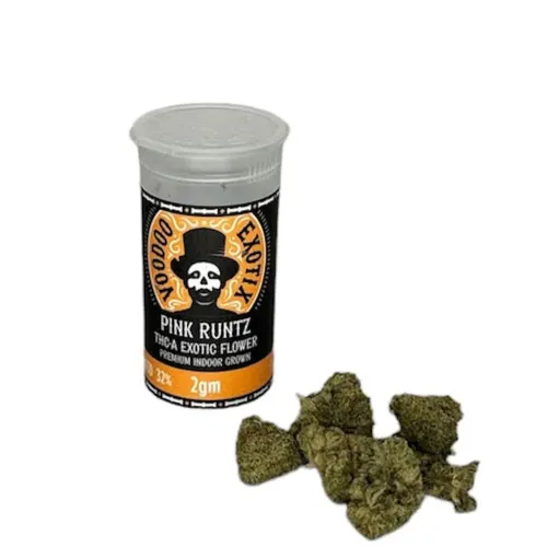 VOODOO EXOTIC FLOWER 2G 15 IN JARS PINK RUNTZ