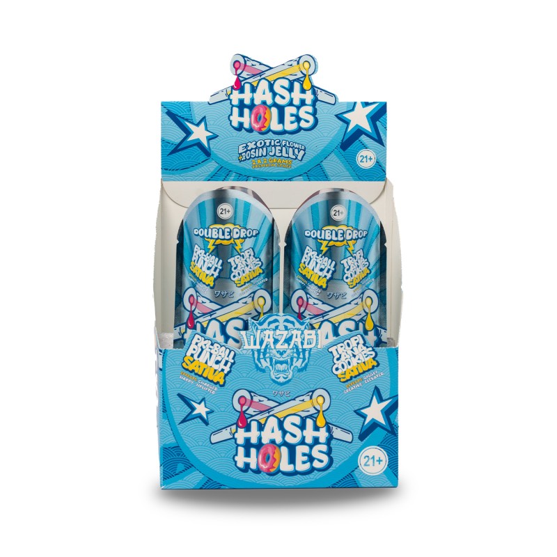 WAZABI HASH HOLES EXOTICS 2G DOUBLE DROP- BLUE ZUSHI X WATERMELON GUSH (H)