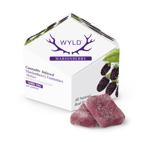 WYLD HEMP GUMMIES 100MG 10CT- MARIONBERRY (I)