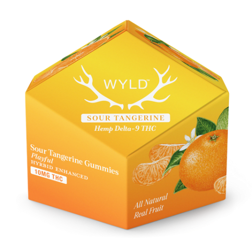 WYLD HEMP GUMMIES 10MGTHC/10MGCBG 10CT- BLOOD ORANGE (S)